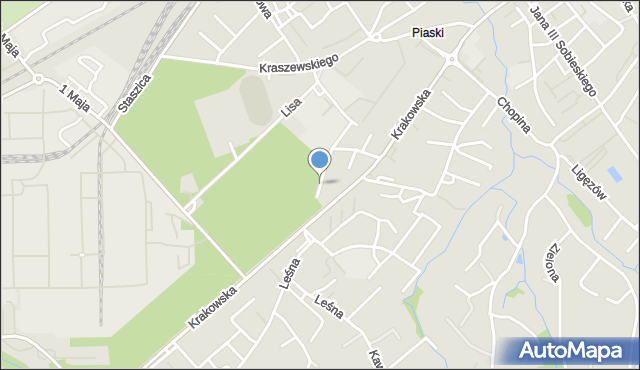 Dębica, Park Skarbka-Borowskiego Włodzimierza, mapa Dębicy