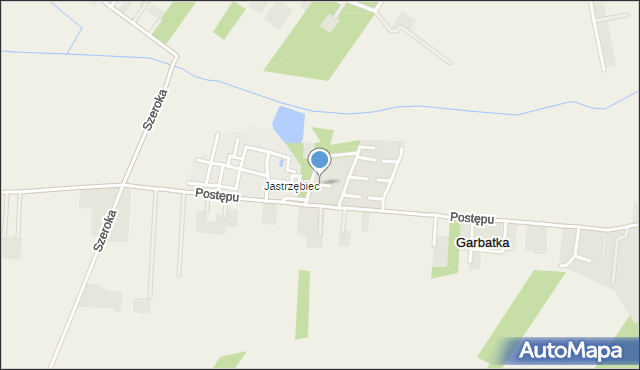 Garbatka gmina Lesznowola, Parkowa, mapa Garbatka gmina Lesznowola