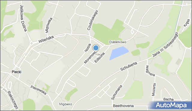 Gdańsk, Pascala Blaise'a, mapa Gdańska