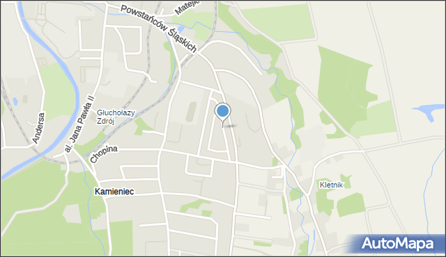 Głuchołazy, Paderewskiego Ignacego Jana, mapa Głuchołazy