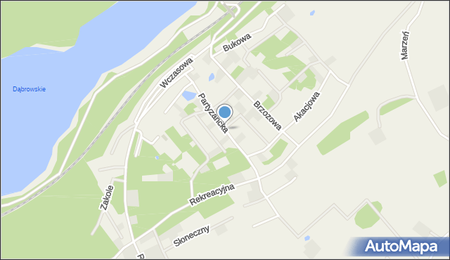 Gołubie, Partyzancka, mapa Gołubie