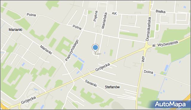 Góra Kalwaria, Parkowa, mapa Góra Kalwaria