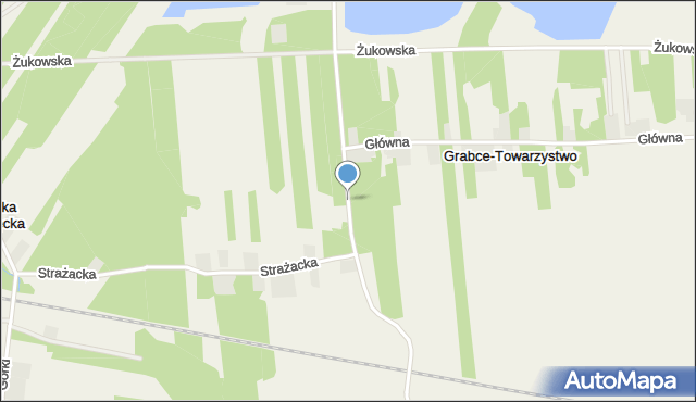 Grabce-Towarzystwo, Pałacowa, mapa Grabce-Towarzystwo