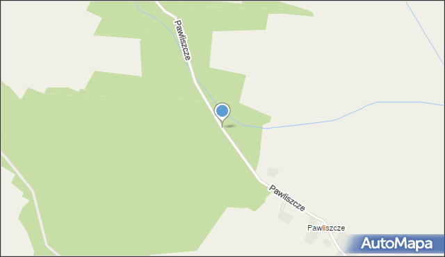 Huta Lubycka, Pawliszcze, mapa Huta Lubycka