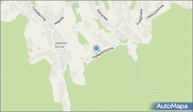 Jaworze powiat bielski, Panoramiczna, mapa Jaworze powiat bielski