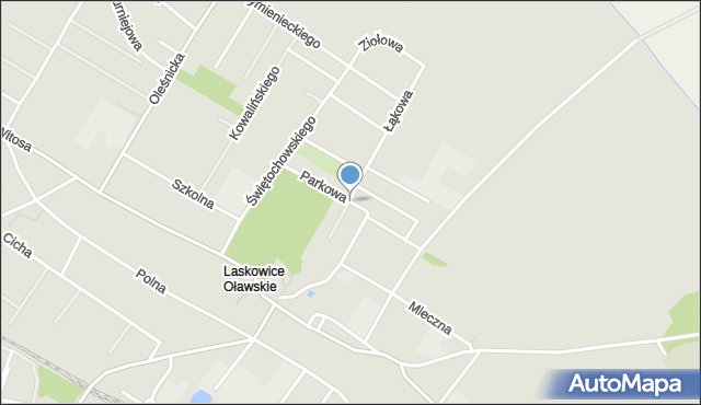 Jelcz-Laskowice, Parkowa, mapa Jelcz-Laskowice