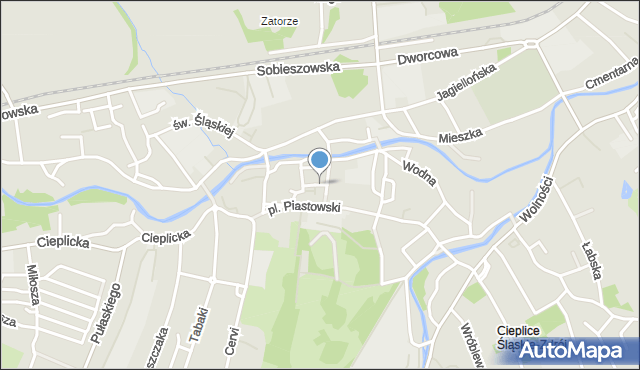 Jelenia Góra, Park Zdrojowy, mapa Jelenia Góra
