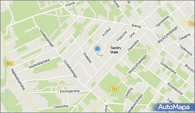 Józefów powiat otwocki, Pawia, mapa Józefów powiat otwocki