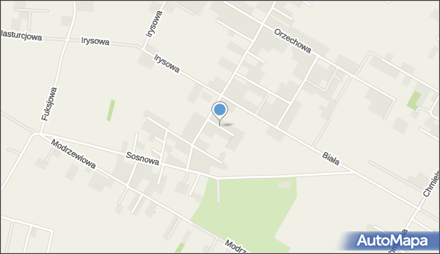 Kalinówka gmina Głusk, Paprociowa, mapa Kalinówka gmina Głusk