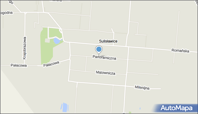 Kalisz, Panoramiczna, mapa Kalisza