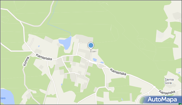 Koleczkowo, Parkowa, mapa Koleczkowo