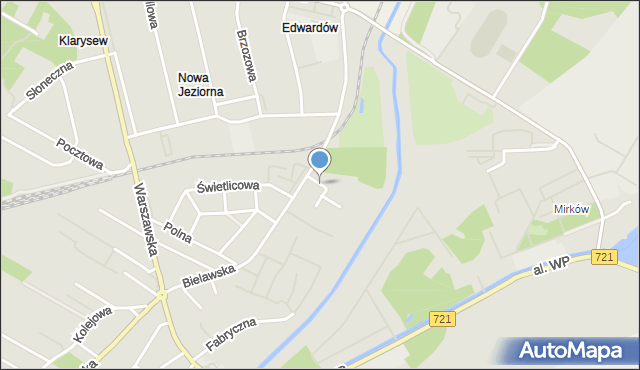 Konstancin-Jeziorna, Paproci, mapa Konstancin-Jeziorna