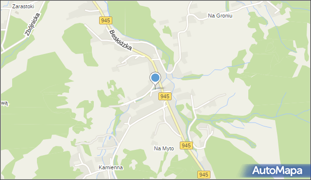 Korbielów, Pasierbowa, mapa Korbielów