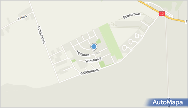 Kościelna Wieś gmina Gołuchów, Panorama, mapa Kościelna Wieś gmina Gołuchów