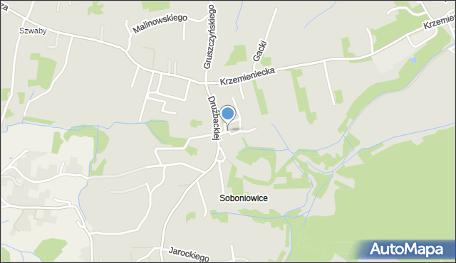 Kraków, Pajdaka Antoniego, mapa Krakowa