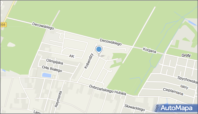 Latchorzew, Padlewskiego Zygmunta, gen., mapa Latchorzew