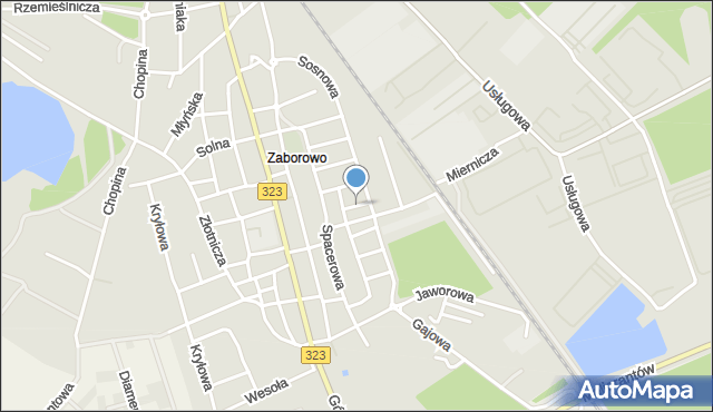 Leszno, Paprocia, mapa Leszno