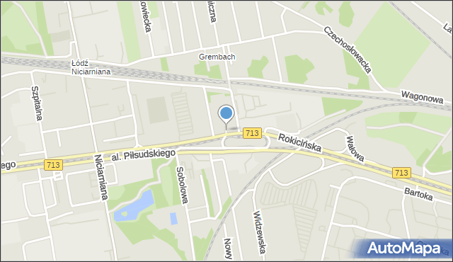 Łódź, Park Piłsudskiego Józefa, marsz., mapa Łodzi