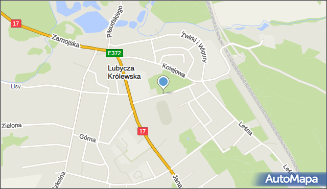 Lubycza Królewska, Parkowa, mapa Lubycza Królewska