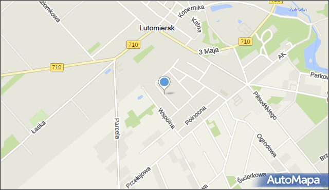 Lutomiersk, Paszkowskiego, ks., mapa Lutomiersk