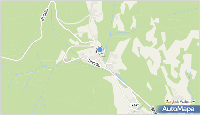 Międzybrodzie Bialskie, Panoramiczna, mapa Międzybrodzie Bialskie