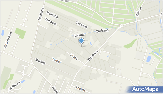Mierzyn gmina Dobra (Szczecińska), Pawła, mapa Mierzyn gmina Dobra (Szczecińska)