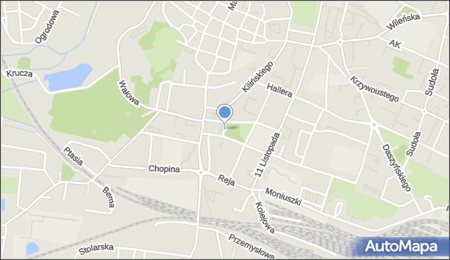 Oleśnica, Park Sienkiewicza Henryka, mapa Oleśnica