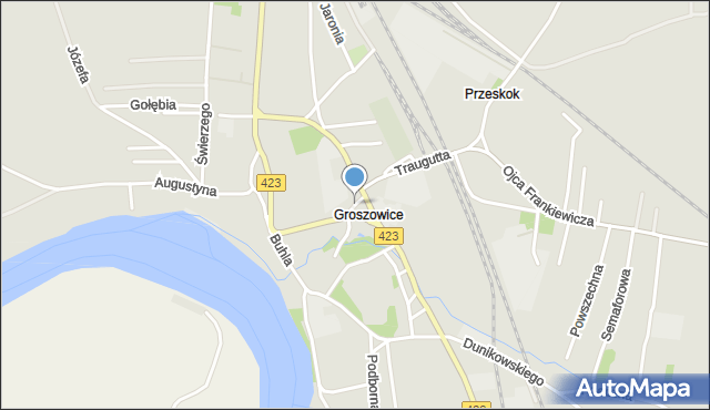 Opole, Pampucha Piotra, mapa Opola