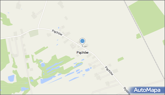 Pąchów, Pąchów, mapa Pąchów