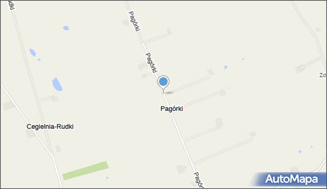 Pagórki gmina Wierzbinek, Pagórki, mapa Pagórki gmina Wierzbinek