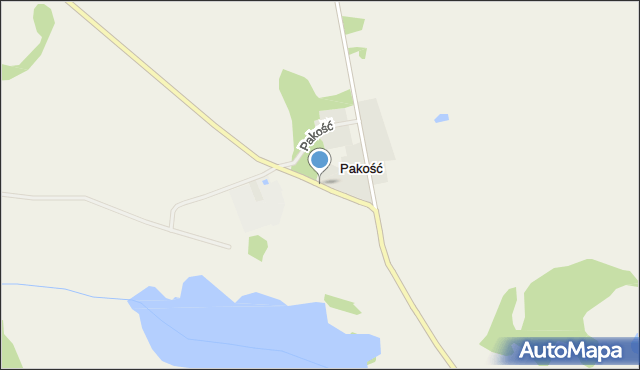 Pakość gmina Choszczno, Pakość, mapa Pakość gmina Choszczno