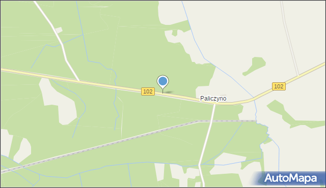 Paliczyno, Paliczyno, mapa Paliczyno