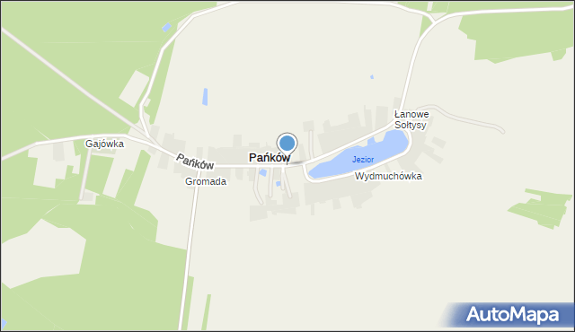 Pańków, Pańków, mapa Pańków