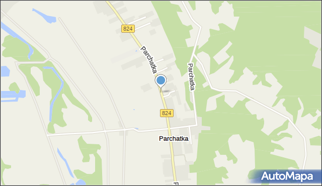 Parchatka, Parchatka, mapa Parchatka