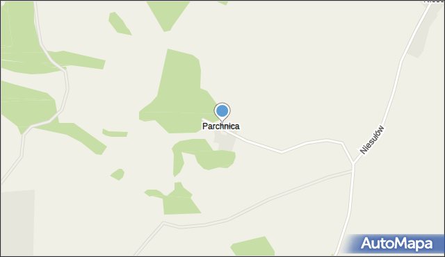 Parchnica, Parchnica, mapa Parchnica