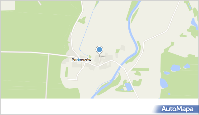 Parkoszów, Parkoszów, mapa Parkoszów