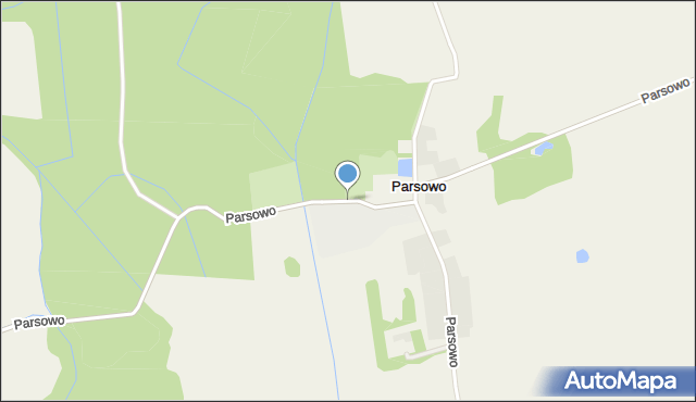 Parsowo, Parsowo, mapa Parsowo