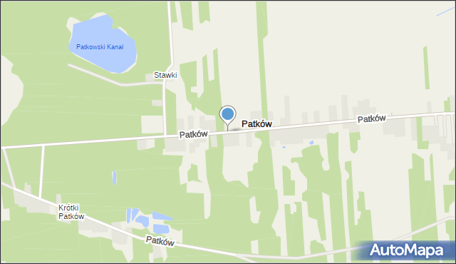Patków gmina Policzna, Patków, mapa Patków gmina Policzna