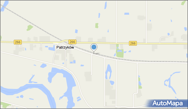 Patrzyków gmina Kramsk, Patrzyków, mapa Patrzyków gmina Kramsk