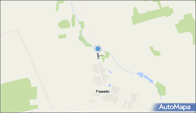 Pawełki gmina Jedwabne, Pawełki, mapa Pawełki gmina Jedwabne