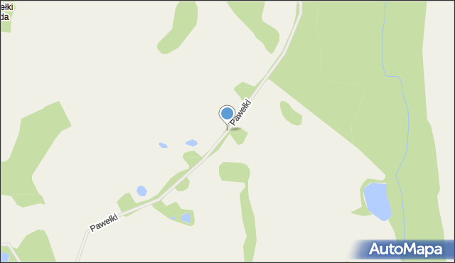 Pawełki gmina Miłakowo, Pawełki, mapa Pawełki gmina Miłakowo