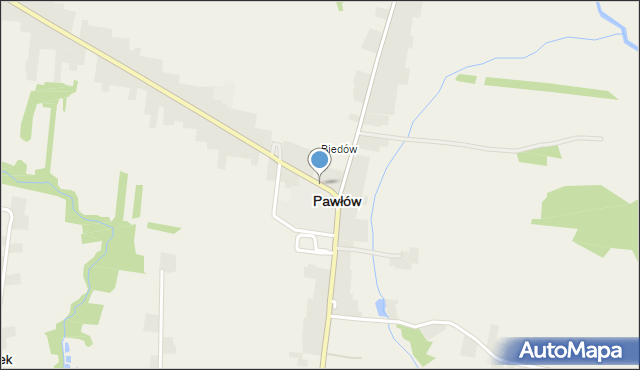 Pawłów powiat starachowicki, Pawłów, mapa Pawłów powiat starachowicki