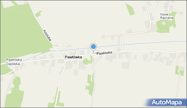 Pawłówka gmina Rachanie, Pawłówka, mapa Pawłówka gmina Rachanie