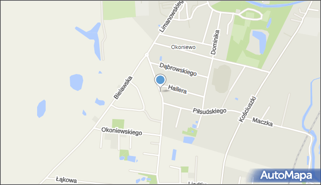 Pelplin, Pasierba, ks., mapa Pelplin