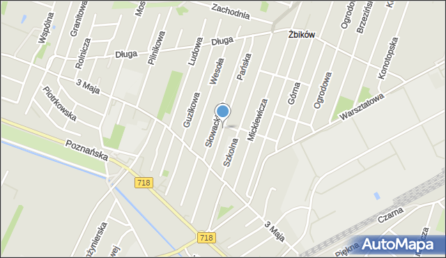 Pruszków, Pańska, mapa Pruszków