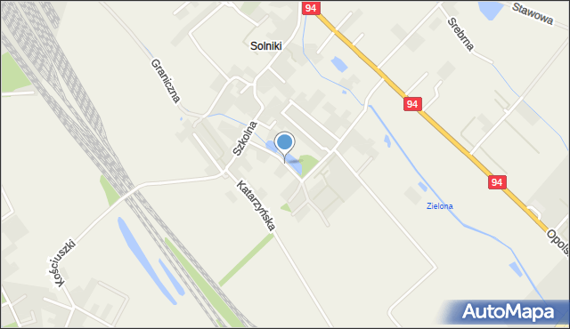 Radwanice gmina Siechnice, Parkowa, mapa Radwanice gmina Siechnice