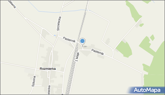 Rozmierka, Pasternik, mapa Rozmierka