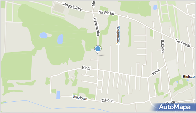 Ruda Śląska, Pawłowska, mapa Rudy Śląskiej