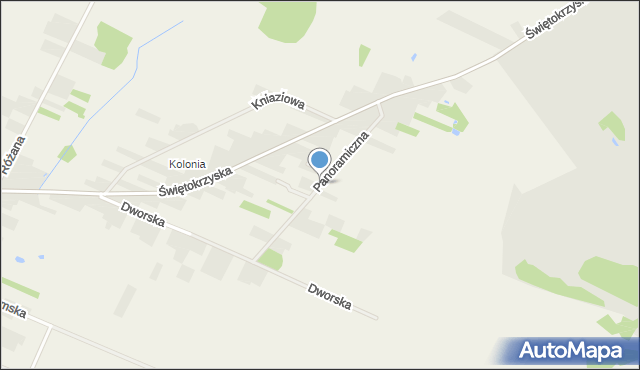 Rykoszyn, Panoramiczna, mapa Rykoszyn