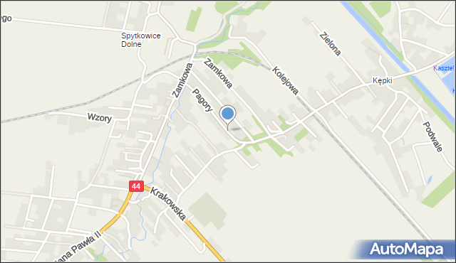 Spytkowice powiat wadowicki, Pagory, mapa Spytkowice powiat wadowicki